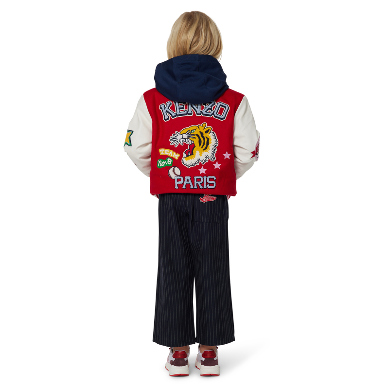 Pantalon rayé en flanelle KENZO KIDS 
                    FILLE