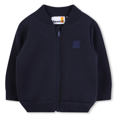 Cardigan zippé manches contrastées TIMBERLAND GARCON