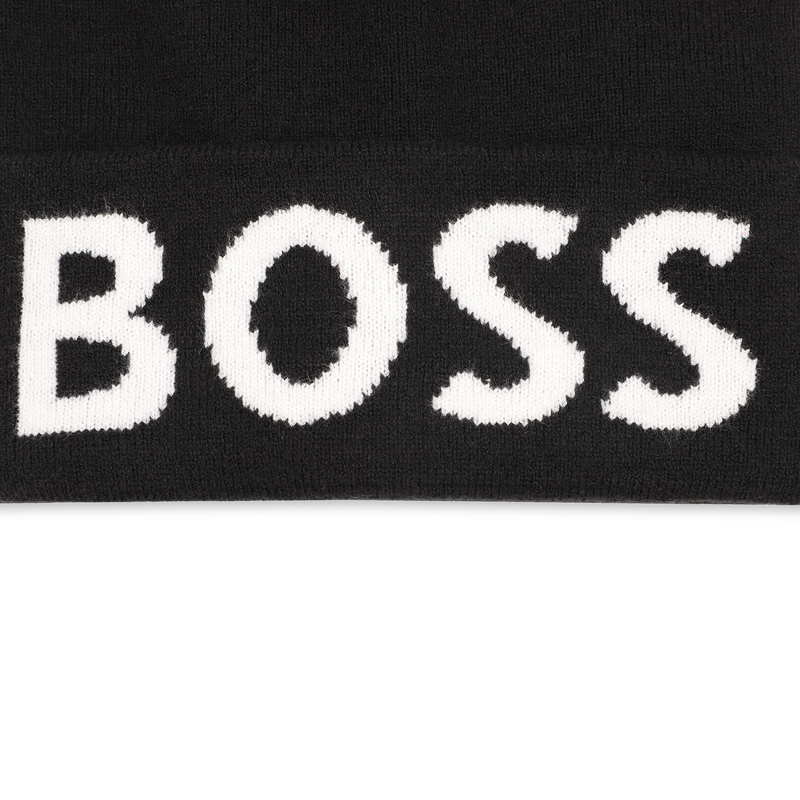 Bonnet tricot avec revers BOSS 
                        GARCON