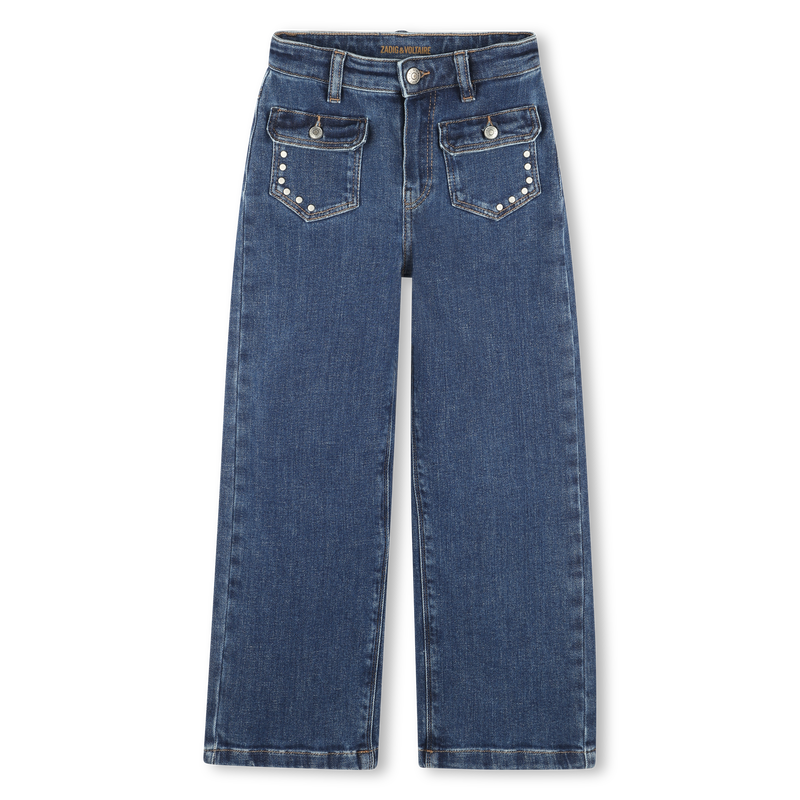 Jean évasé à taille ajustable ZADIG & VOLTAIRE 
                    FILLE