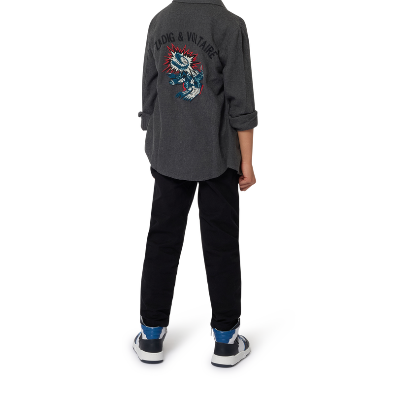 Chemise brod&eacute;e manches longues ZADIG VOLTAIRE 
                        GARCON