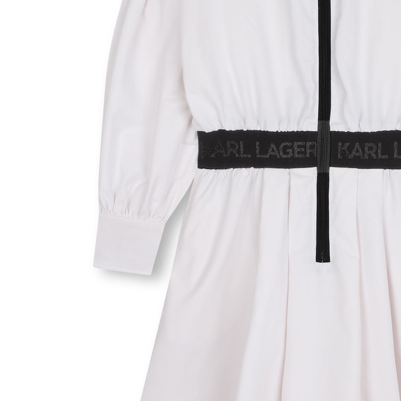 Robe chemise zipp&eacute;e KARL LAGERFELD KIDS 
                        FILLE