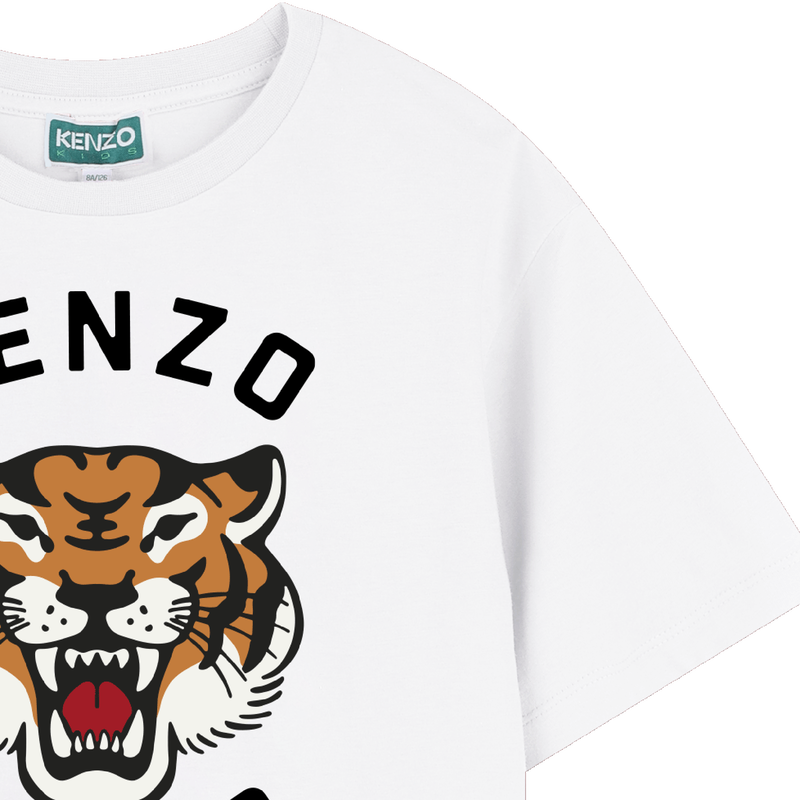 T-shirt en coton avec imprimé KENZO KIDS 
                    GARCON