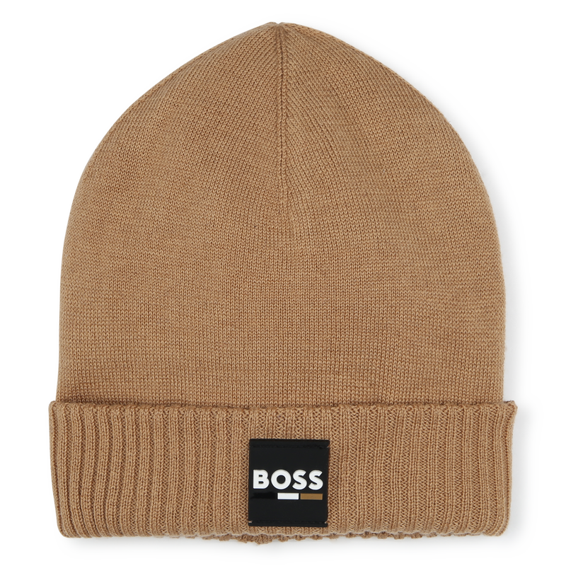 Bonnet tricot avec revers BOSS 
                    GARCON