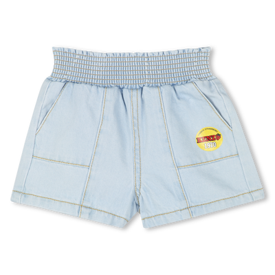 Short en jean avec poches KENZO KIDS FILLE