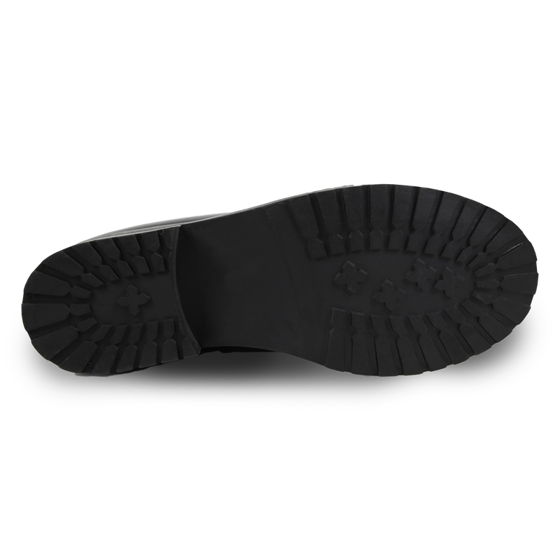Bottines en cuir de vachette KARL LAGERFELD KIDS 
                    FILLE