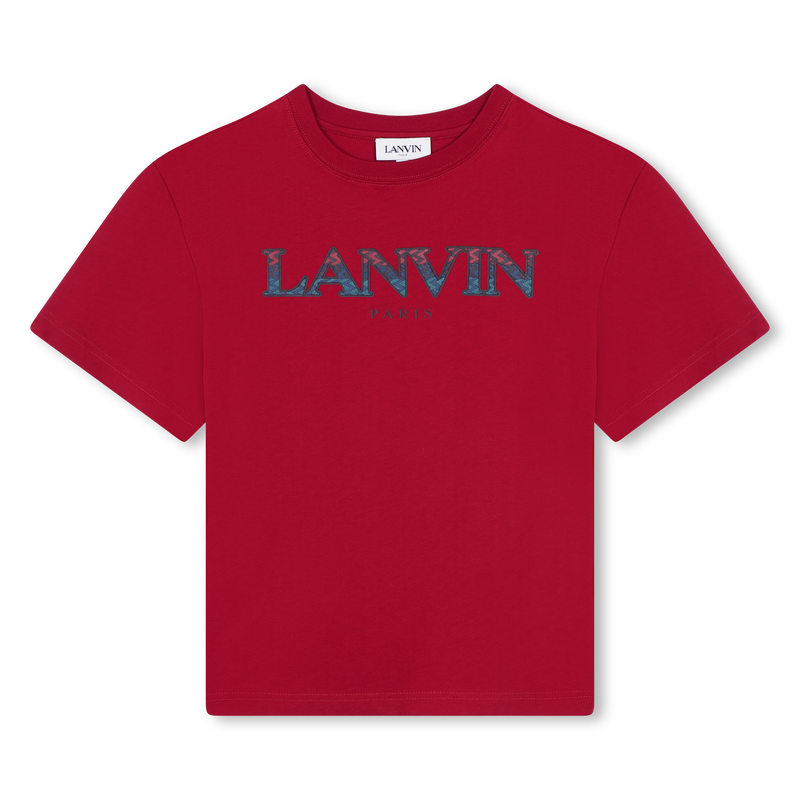 T-shirt à col rond avec sigle LANVIN 
                    GARCON
