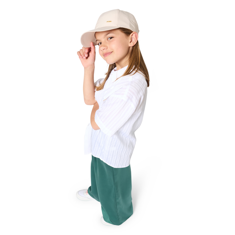 CHEMISE EN TISSU LEGER GAUFR&Eacute; BOSS 
                        FILLE