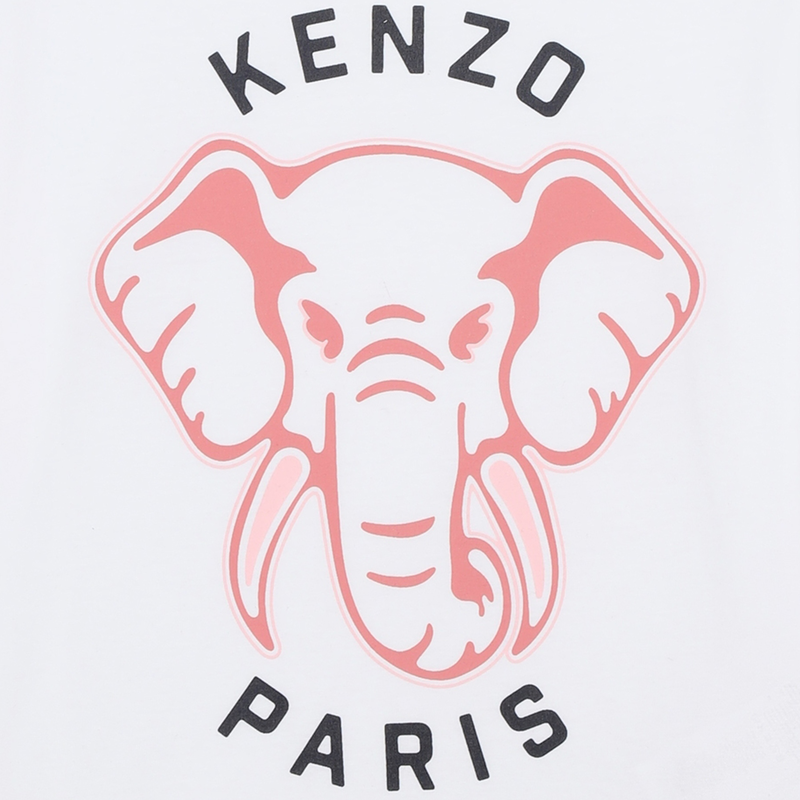 T-shirt imprimé en coton KENZO KIDS 
                    FILLE