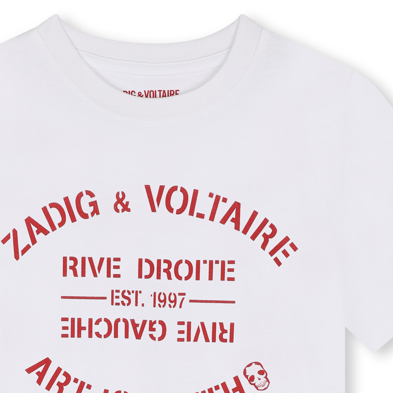 T-shirt manches courtes coton ZADIG & VOLTAIRE 
                        UNISEXE