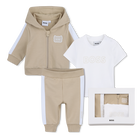 Ensemble cardigan + pantalon + Tee-shirt BOSS 
                    GARCON