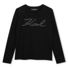 T-shirt &agrave; manches longues KARL LAGERFELD KIDS 
                    FILLE