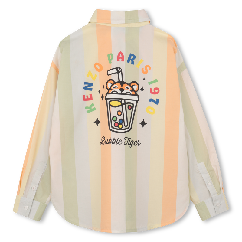 Chemise ray&eacute;e manches longues KENZO KIDS 
                        GARCON