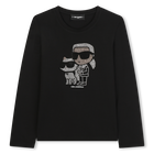 T-shirt &agrave; manches longues KARL LAGERFELD KIDS 
                    FILLE