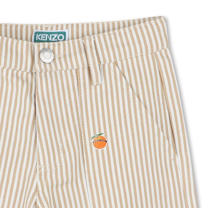 Bermuda rayé avec badges KENZO KIDS 
                    GARCON