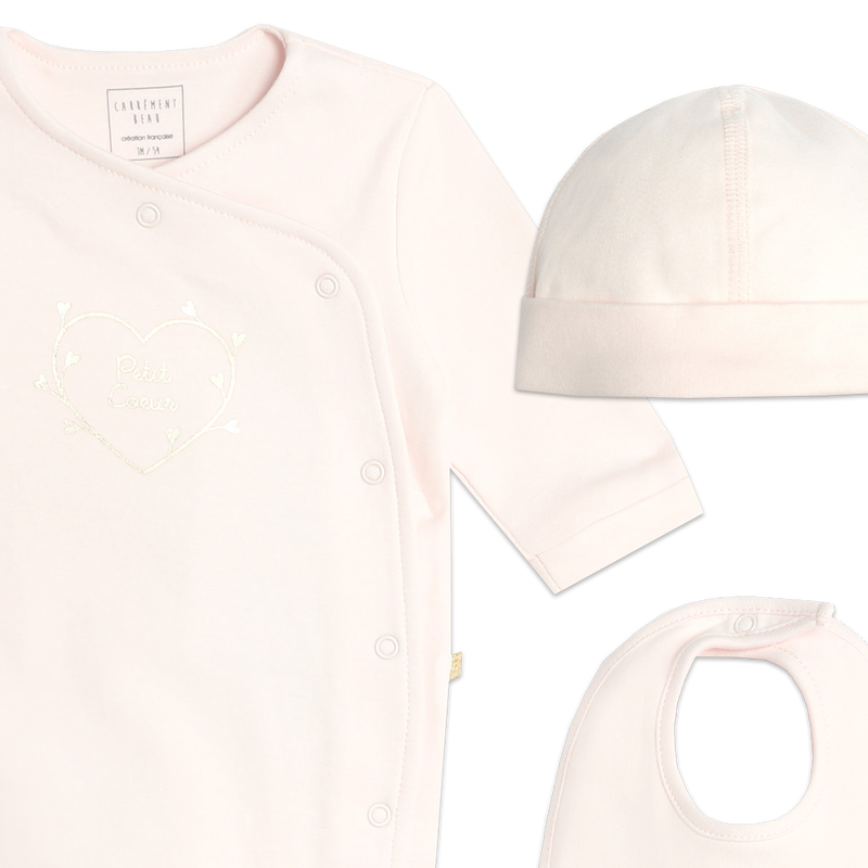Ensemble naissance 3 pièces CARREMENT BEAU 
                    FILLE