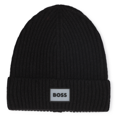 Bonnet tricot avec badge BOSS GARCON