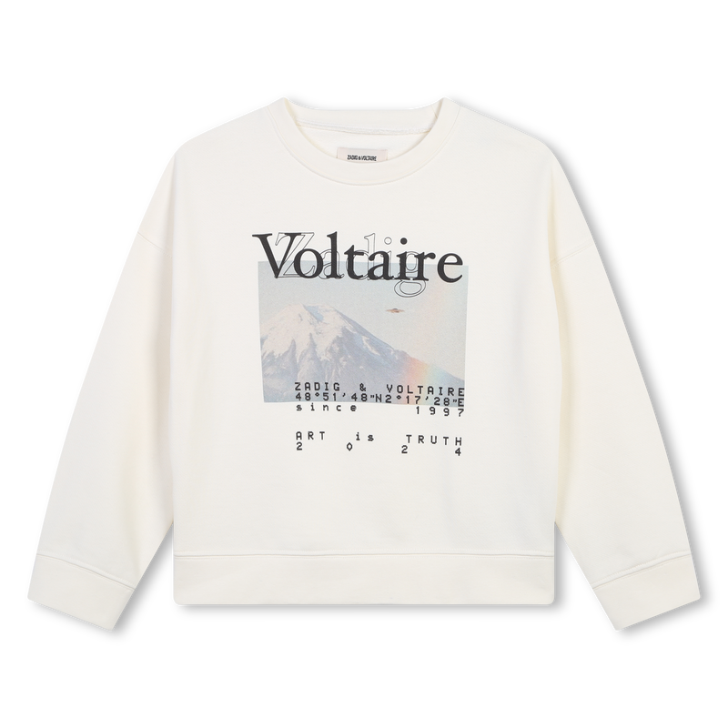 Sweat-shirt molletonn&eacute; ZADIG & VOLTAIRE 
                        FILLE