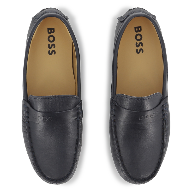 MOCASSINS EN CUIR DE VACHETTE BOSS 
                        GARCON