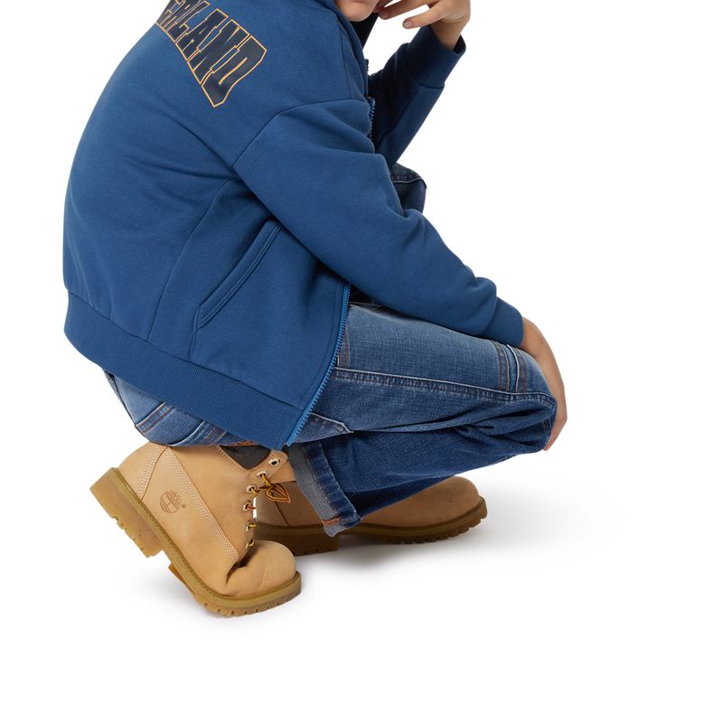 Cardigan molletonn&eacute; &agrave; capuche TIMBERLAND 
                        GARCON