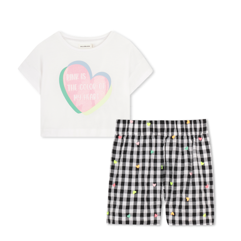 ENSEMBLE T-SHIRT + SHORT BILLIEBLUSH 
                        FILLE