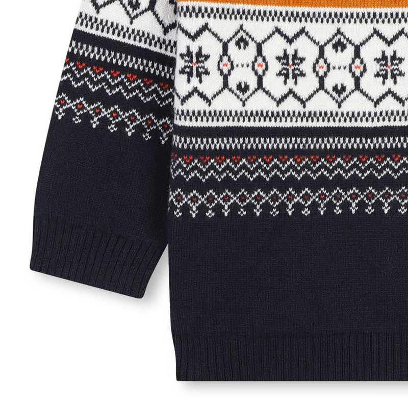 Pull en jacquard CARREMENT BEAU 
                    GARCON