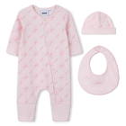 Ensemble pyjama, bonnet et bavoir BOSS 
                    FILLE