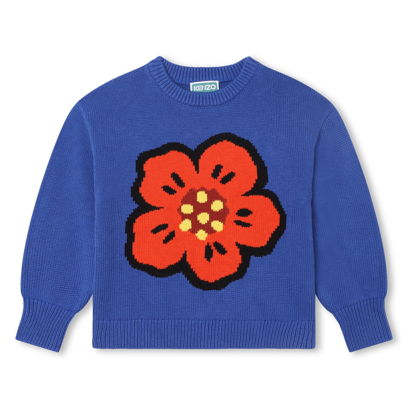 Pull jacquard manches longues KENZO KIDS 
                    FILLE