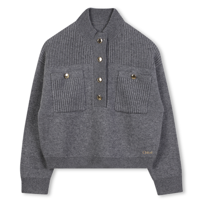 Pull col montant en tricot CHLOE FILLE