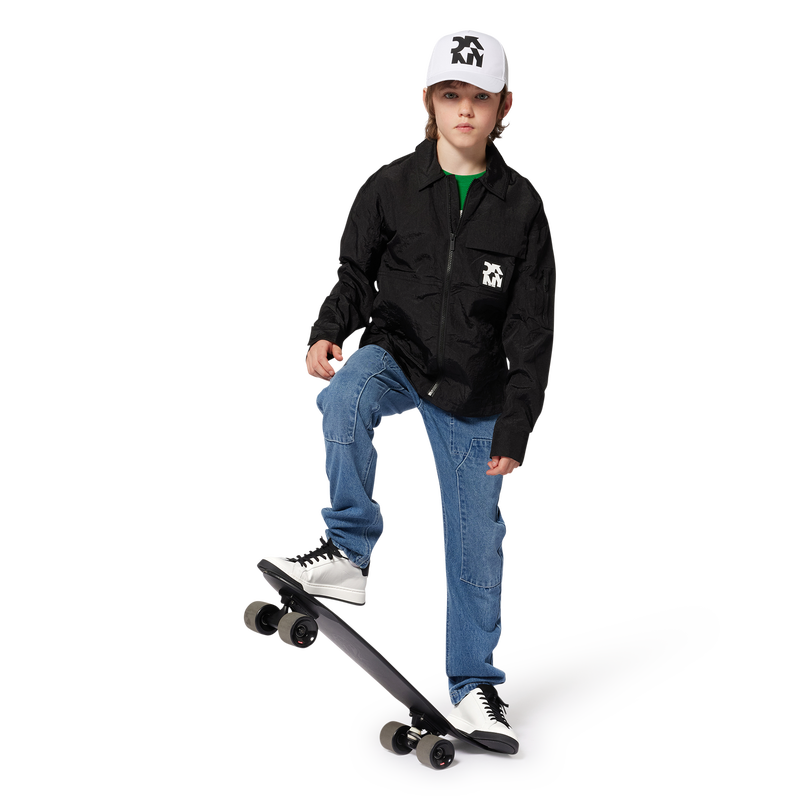 Blouson zipp&eacute; d&eacute;perlant DKNY 
                        UNISEXE