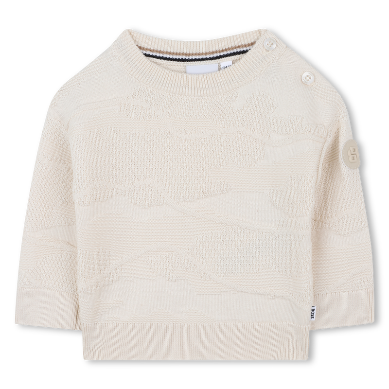 Pull col rond BOSS 
                    GARCON