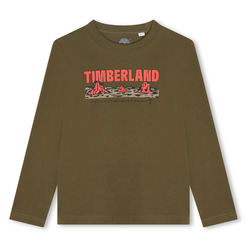 T-shirt &agrave; imprim&eacute; et message TIMBERLAND 
                        GARCON