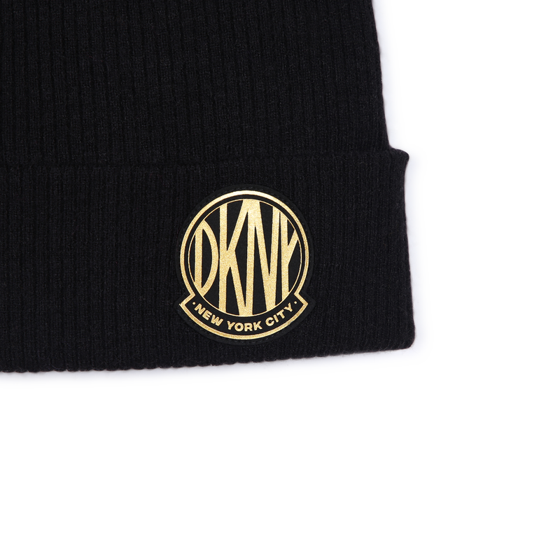 Bonnet en tricot avec revers DKNY 
                    FILLE