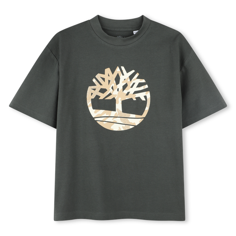 T-shirt imprim&eacute; logo relief TIMBERLAND 
                        GARCON
