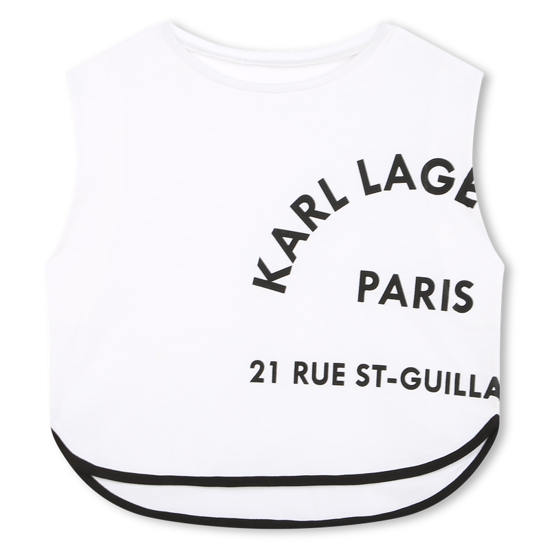 T-shirt sans manche imprimé KARL LAGERFELD KIDS 
                    FILLE