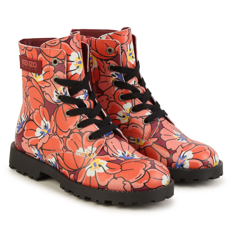 Bottines lacées en cuir KENZO KIDS 
                    UNISEXE