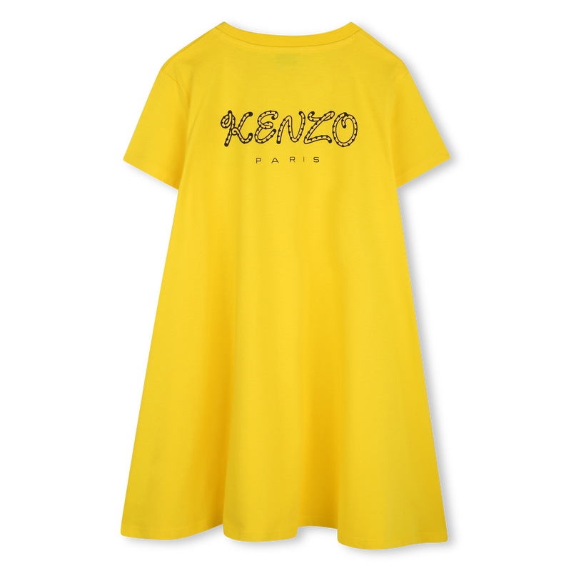 Robe &eacute;vas&eacute;e badge brod&eacute; KENZO KIDS 
                        FILLE
