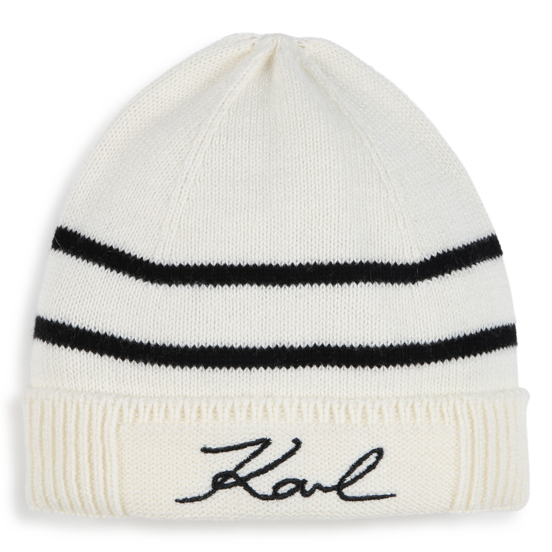 Bonnet brodé KARL LAGERFELD KIDS 
                    UNISEXE