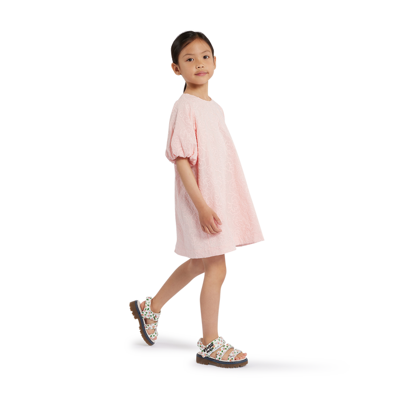 Sandales en cuir avec bande auto-agrippante KENZO KIDS 
                    FILLE