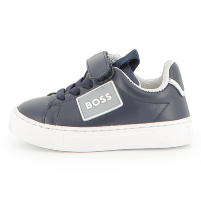 Baskets en cuir de vachette BOSS GARCON