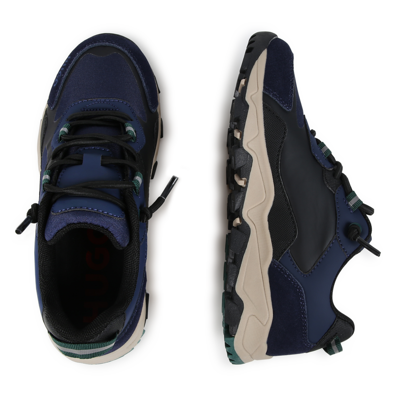 Baskets lac&eacute;es multi-mati&egrave;res Hugo 
                        GARCON