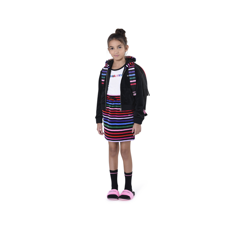 Jupe en velours rayé SONIA RYKIEL 
                    FILLE