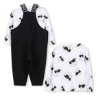 Ensemble salopette et t-shirt KARL LAGERFELD KIDS 
                    GARCON