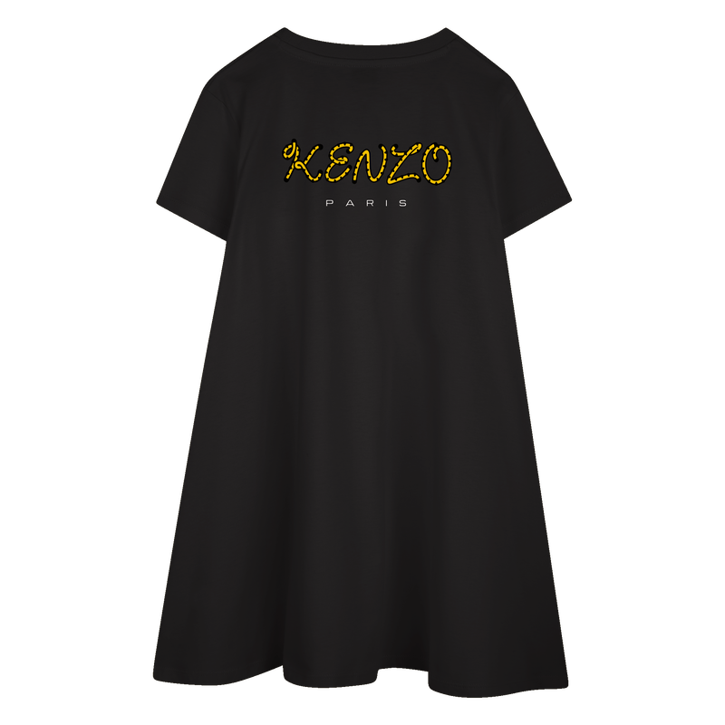 Robe &eacute;vas&eacute;e badge brod&eacute; KENZO KIDS 
                        FILLE