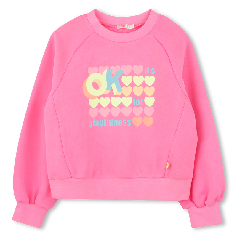 Sweat-shirt teint&eacute; en molleton BILLIEBLUSH 
                        FILLE