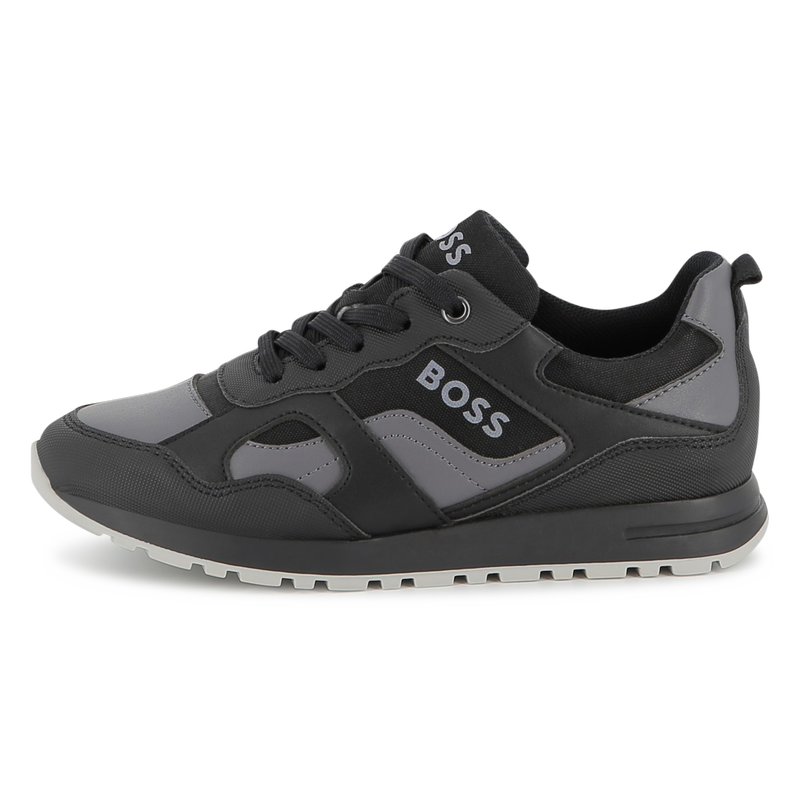 Baskets en simili et toile BOSS 
                        GARCON