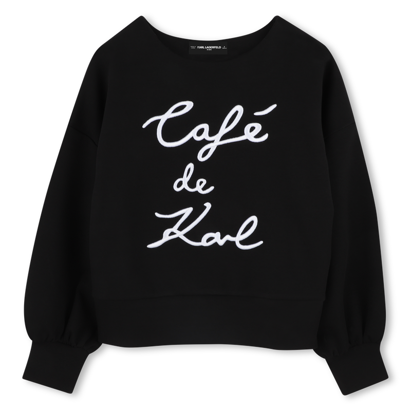 Sweat-shirt avec broderie KARL LAGERFELD KIDS 
                    FILLE