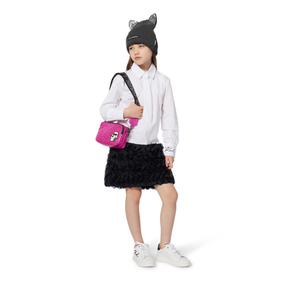 Bonnet tricot à oreilles fantaisie KARL LAGERFELD KIDS FILLE