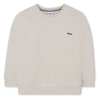Sweat-shirt col rond uni BOSS GARCON
