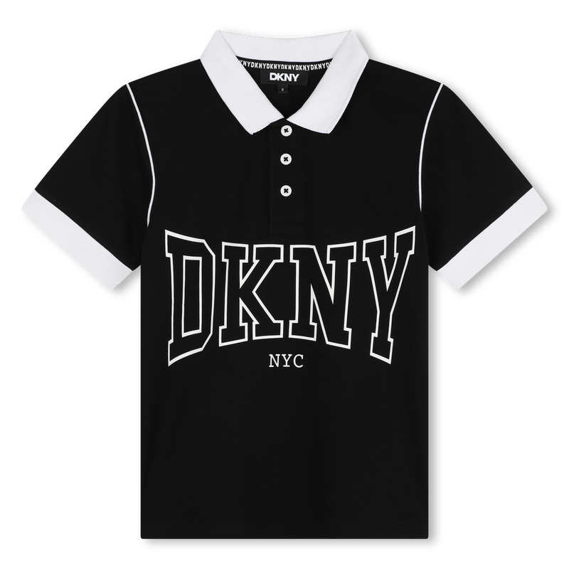Polo boutonn&eacute; bicolore DKNY 
                        GARCON